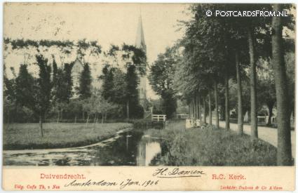 ansichtkaart: Duivendrecht, R.C. Kerk