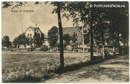 ansichtkaart: Zuurdijk, Groet uit