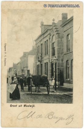 ansichtkaart: Waalwijk, Groet uit