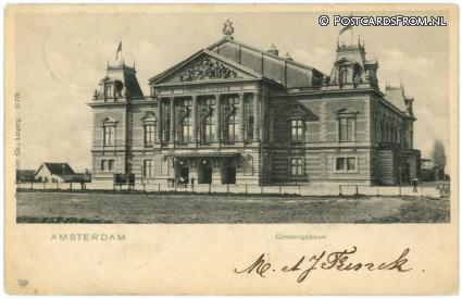 ansichtkaart: Amsterdam, Concertgebouw