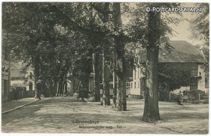 ansichtkaart: 's-Gravenhage, Scheveningsche weg. Tol