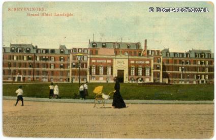ansichtkaart: Scheveningen, Grand-Hotel Landzijde