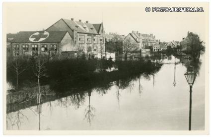 Vlissingen, Sottegemstraat met Noodziekenhuis ansichtkaart: Vlissingen, Sottegemstraat met Noodziekenhuis