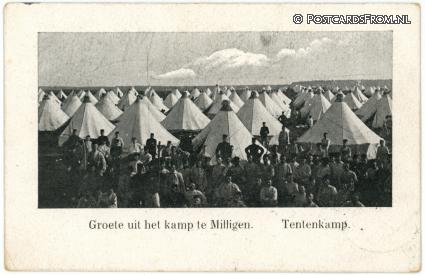 ansichtkaart: Milligen Legerplaats, Tentenkamp