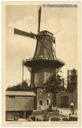 ansichtkaart: Amsterdam, Molen aan het Funen