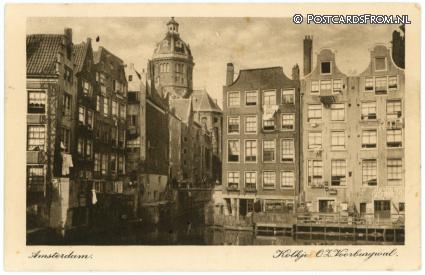 ansichtkaart: Amsterdam, Kolkje O.Z. Voorburgwal