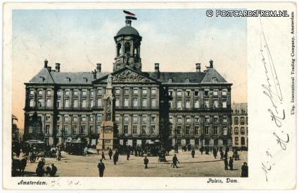 Amsterdam, Paleis. Dam ansichtkaart: Amsterdam, Paleis. Dam