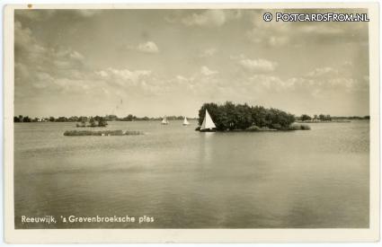 Reeuwijk, 's Gravenbroeksche plas ansichtkaart: Reeuwijk, 's Gravenbroeksche plas