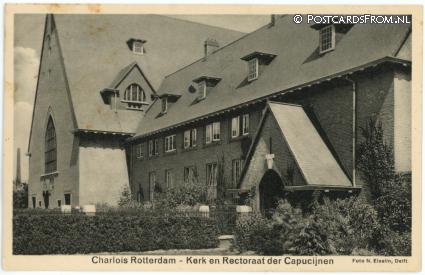 Charlois, Kerk en Rectoraat der Capucijnen ansichtkaart: Charlois, Kerk en Rectoraat der Capucijnen