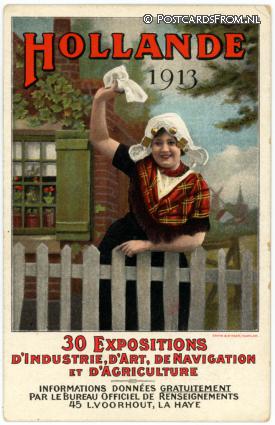 's-Gravenhage, 30 Expositions d'Industrie, d'Art, de Navigation et d'Agricultur ansichtkaart: 's-Gravenhage, 30 Expositions d'Industrie, d'Art, de Navigation et d'Agricultur