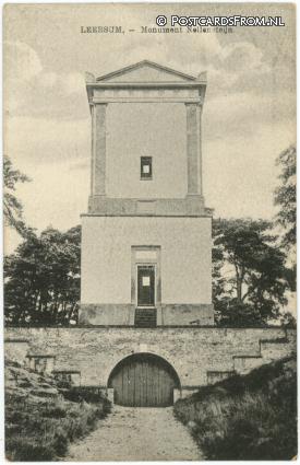 ansichtkaart: Leersum, Monument Nellensteijn