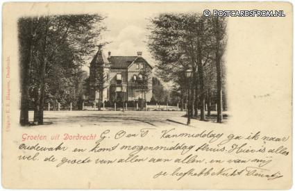 Dordrecht, Groeten uit. Johan de Wittstraat Villa ansichtkaart: Dordrecht, Groeten uit. Johan de Wittstraat Villa