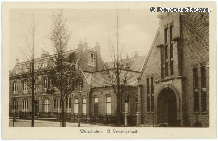 Winschoten, B. Venemastraat. Vakschool voor meisjes ansichtkaart: Winschoten, B. Venemastraat. Vakschool voor meisjes