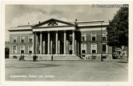 Leeuwarden, Paleis van Justitie ansichtkaart: Leeuwarden, Paleis van Justitie