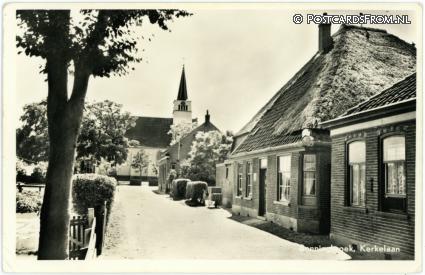 Benningbroek, Kerkelaan ansichtkaart: Benningbroek, Kerkelaan