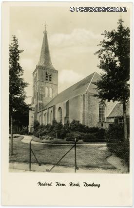 Domburg, Nederd. Herv. Kerk ansichtkaart: Domburg, Nederd. Herv. Kerk