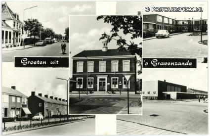ansichtkaart: 's-Gravenzande, Groeten uit