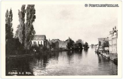 ansichtkaart: Alphen aan den Rijn, Rijngezicht