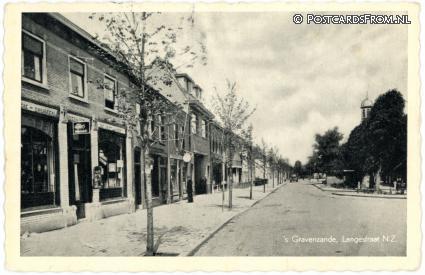 's-Gravenzande, Langestraat ansichtkaart: 's-Gravenzande, Langestraat