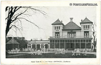 ansichtkaart: Zuidlaren, Huize 'Entinge'