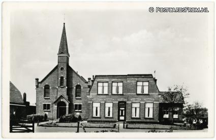 Roden, Geref. Kerk ansichtkaart: Roden, Geref. Kerk