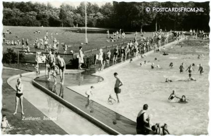 ansichtkaart: Zuidlaren, Bosbad