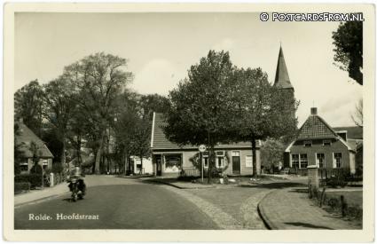 ansichtkaart: Rolde, Hoofdstraat