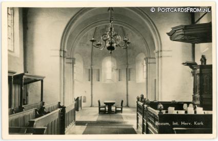 ansichtkaart: Bozum, Int. Herv. Kerk
