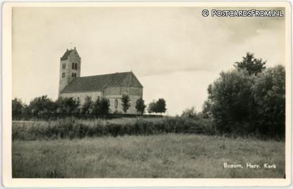 ansichtkaart: Bozum, Herv. Kerk