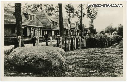 Bergum, Poppestien ansichtkaart: Bergum, Poppestien