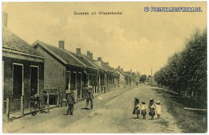 ansichtkaart: Wissenkerke, Groeten uit