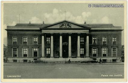 Leeuwarden, Paleis van Justitie ansichtkaart: Leeuwarden, Paleis van Justitie