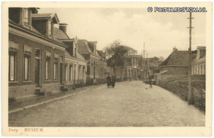 Leeuwarden Huizum, Dorp ansichtkaart: Leeuwarden Huizum, Dorp