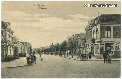 Leeuwarden Huizum, Schrans ansichtkaart: Leeuwarden Huizum, Schrans