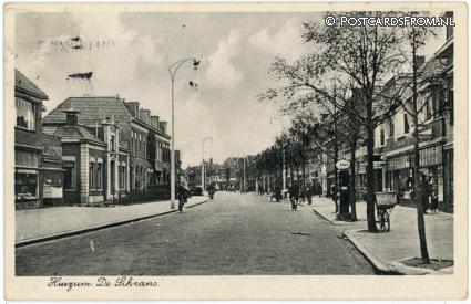 Leeuwarden Huizum, De Schrans ansichtkaart: Leeuwarden Huizum, De Schrans