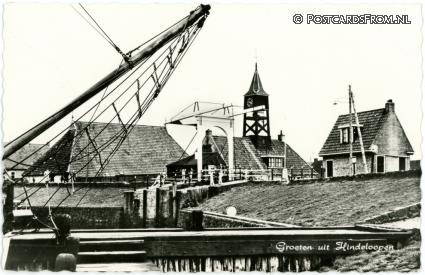 ansichtkaart: Hindeloopen, Groeten uit