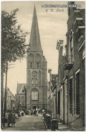 Workum, R.K. Kerk ansichtkaart: Workum, R.K. Kerk