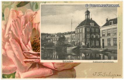 Schiedam, Zakkendragershuisje ansichtkaart: Schiedam, Zakkendragershuisje