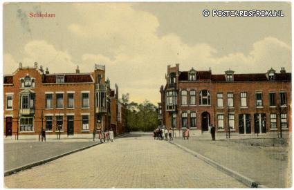 Schiedam, Nassaustraat ansichtkaart: Schiedam, Nassaustraat