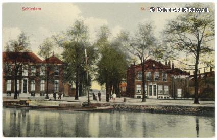 Schiedam, Liduinastraat ansichtkaart: Schiedam, Liduinastraat