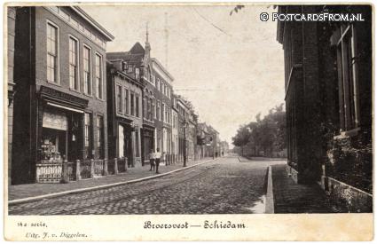 Schiedam, Broersvest. Brood en Banketbakkerij ansichtkaart: Schiedam, Broersvest. Brood en Banketbakkerij