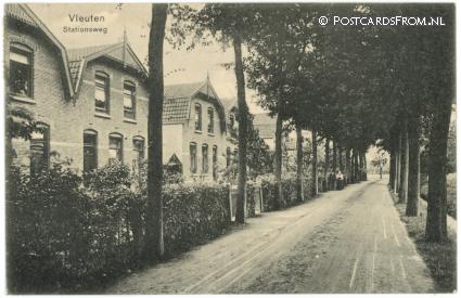 ansichtkaart: Vleuten, Stationsweg