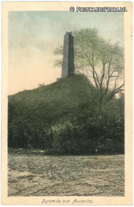 ansichtkaart: Austerlitz, Pyramide van Austerlitz