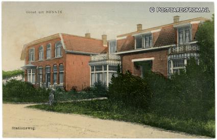ansichtkaart: Bunnik, Stationsweg