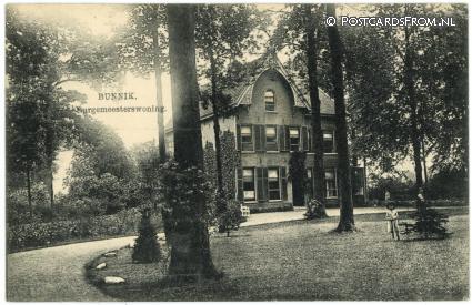 ansichtkaart: Bunnik, Burgemeesterswoning