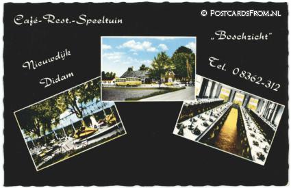 ansichtkaart: Didam, Cafe-Rest.-Speeltuin 'Boschzicht' Nieuwdijk