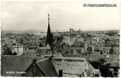 Muiden, Panorama ansichtkaart: Muiden, Panorama