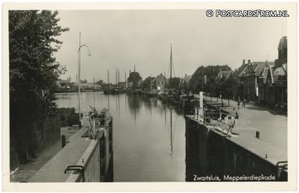 Zwartsluis, Meppelerdiepkade ansichtkaart: Zwartsluis, Meppelerdiepkade