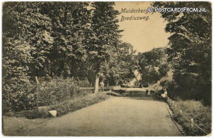 Muiderberg, Brediusweg ansichtkaart: Muiderberg, Brediusweg