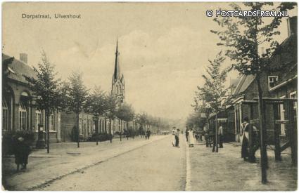 Ulvenhout, Dorpstraat ansichtkaart: Ulvenhout, Dorpstraat